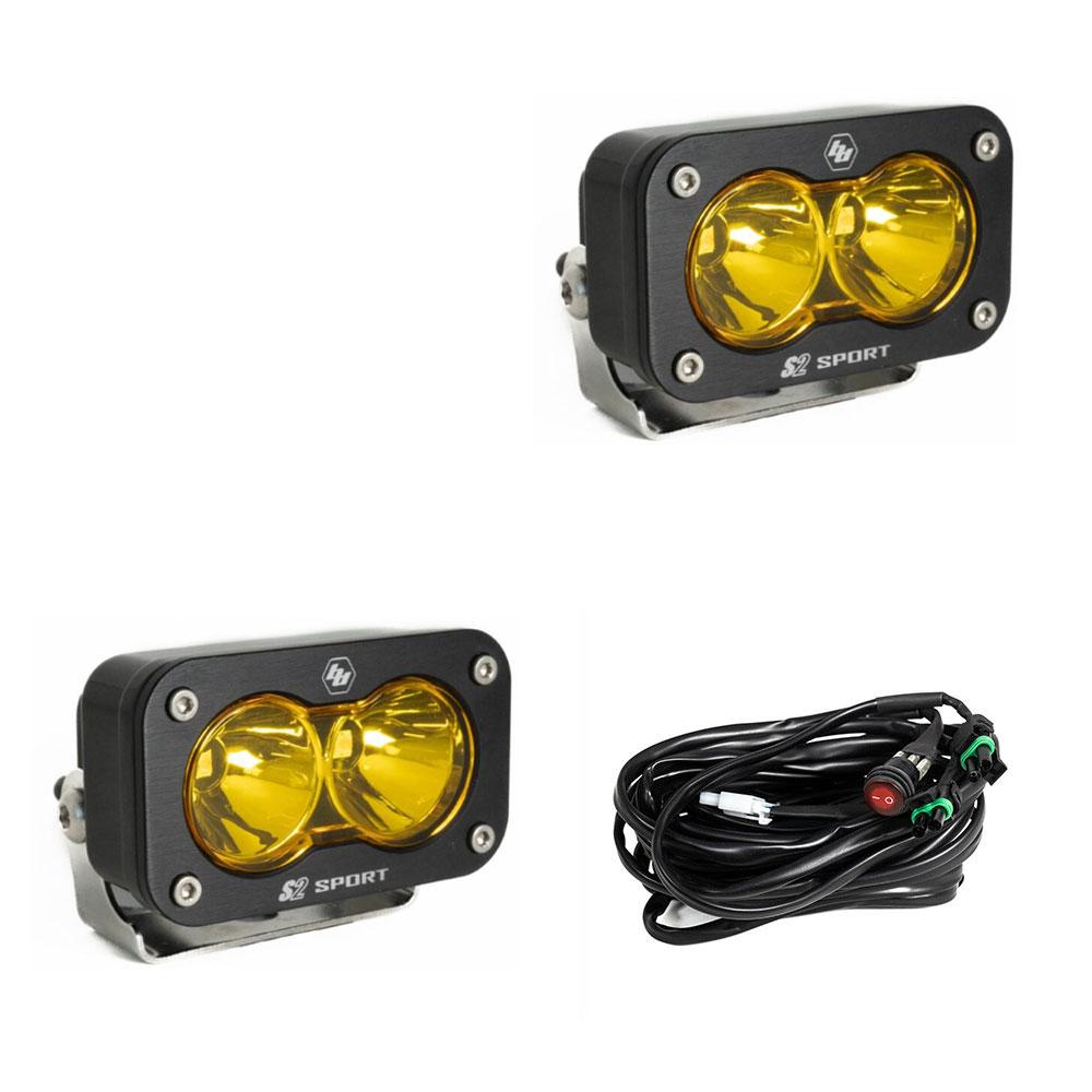 +2024 Colorado/Canyon Espejo luz de zanja + Baja Designs S2 Sport