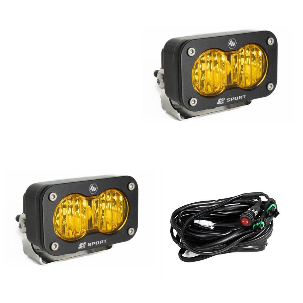 +2024 Colorado/Canyon Espejo luz de zanja + Baja Designs S2 Sport