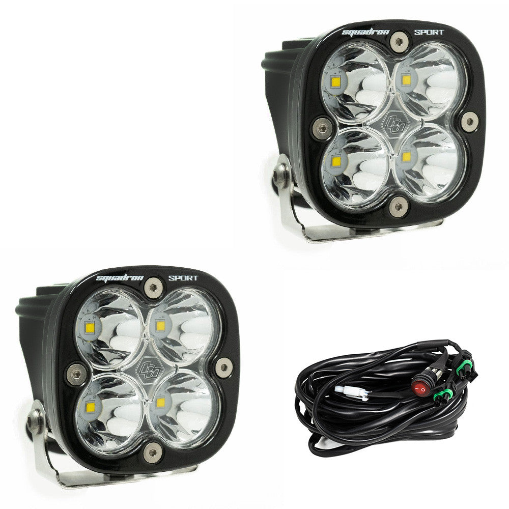 Conversión de luz antiniebla Colorado ZR2 2023 (negro mate) + par de luces auxiliares LED Squadron Sport Black