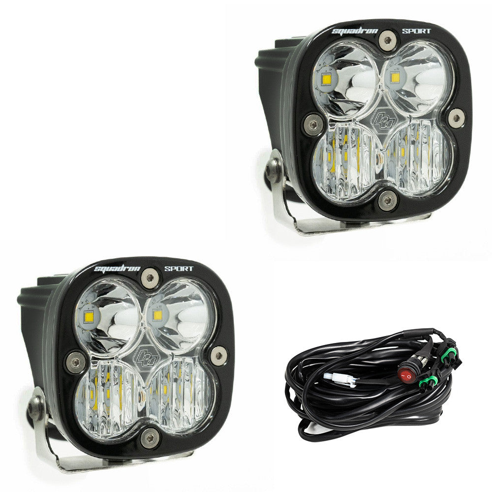 Conversión de luz antiniebla Colorado ZR2 2023 (negro mate) + par de luces auxiliares LED Squadron Sport Black