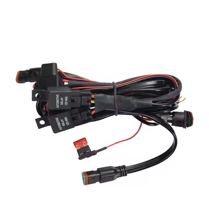 LIGHTFOX 2 Way Wiring Loom Harness Accessories LED Pod Light