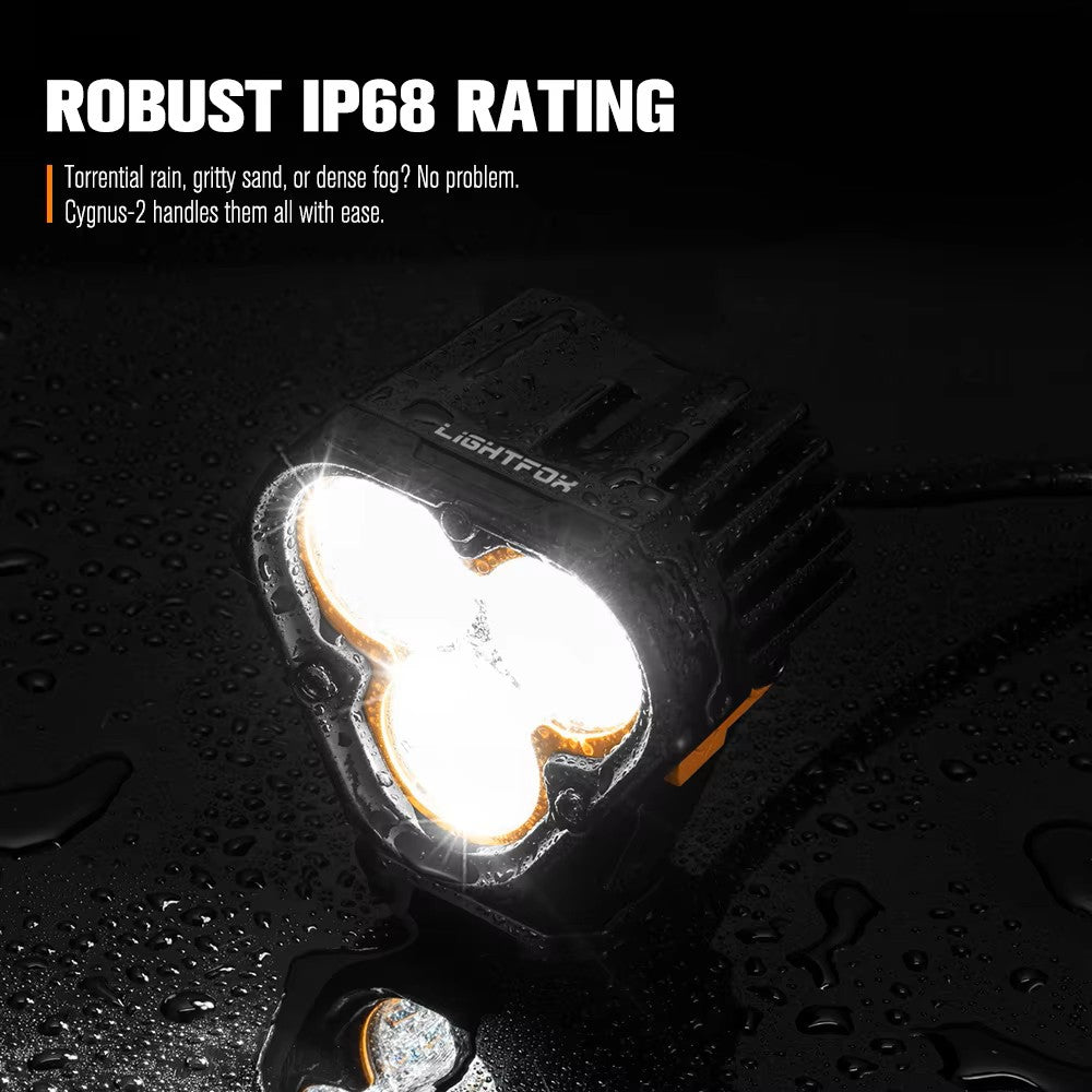 LIGHTFOX 3 Inch Combo Beam IP68 Waterproof 70w Led Pod Light LED