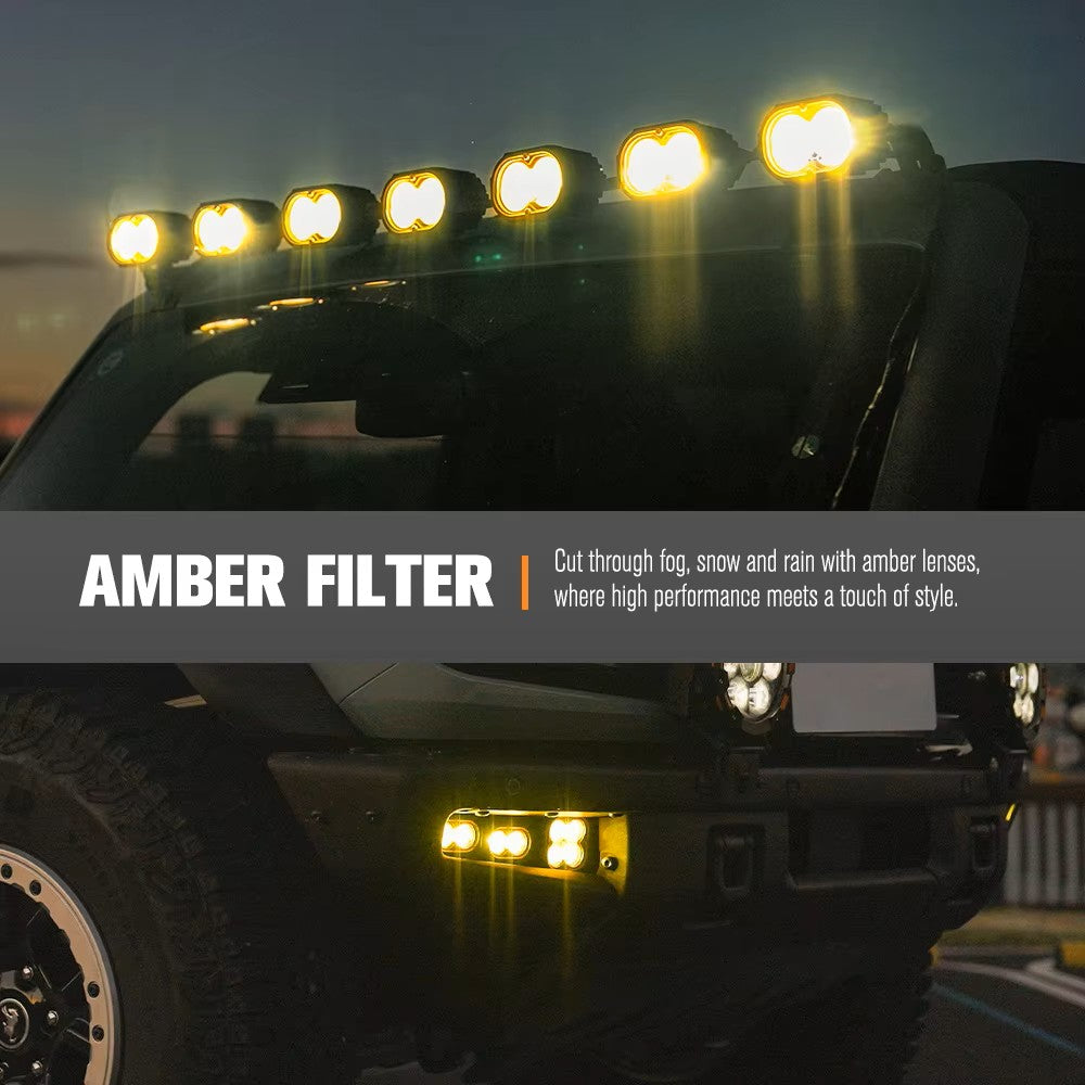 LIGHTFOX IP68 Waterproof 2 Inch Combo Beam 50w Led Pod Light LED