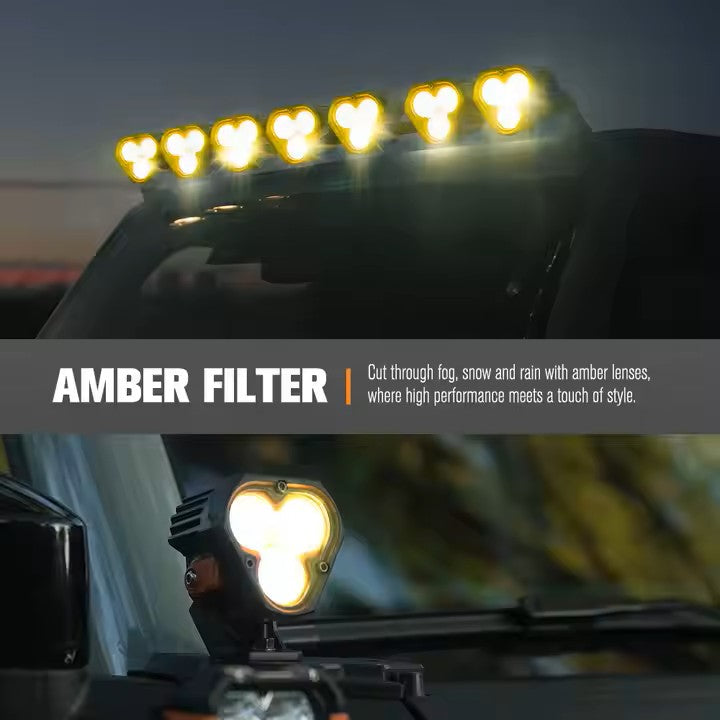 LIGHTFOX 3 Inch Combo Beam IP68 Waterproof 70w Led Pod Light LED