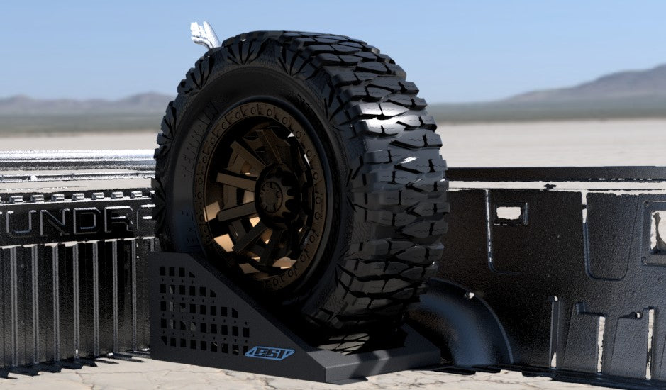 Truck bed universal tire carrier