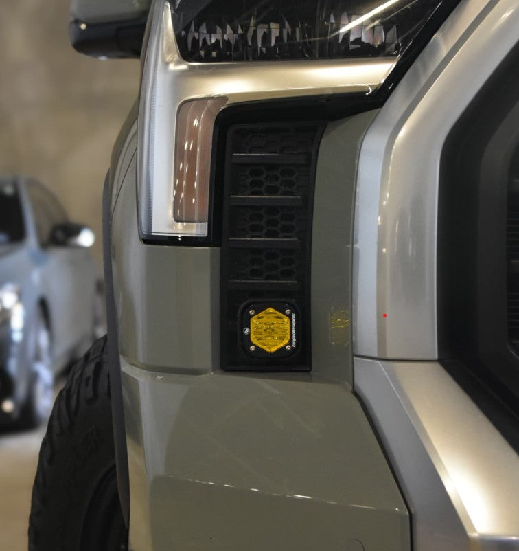 Cubierta de ventilación LED para Toyota Tundra 2022 (negro mate ASA) Baja Designs S1