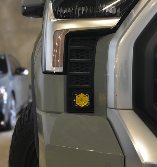 Cubierta de ventilación LED para Toyota Tundra 2022 (negro mate ASA) Baja Designs S1