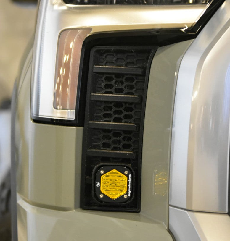 Cubierta de ventilación LED para Toyota Tundra 2022 (negro mate ASA) Baja Designs S1