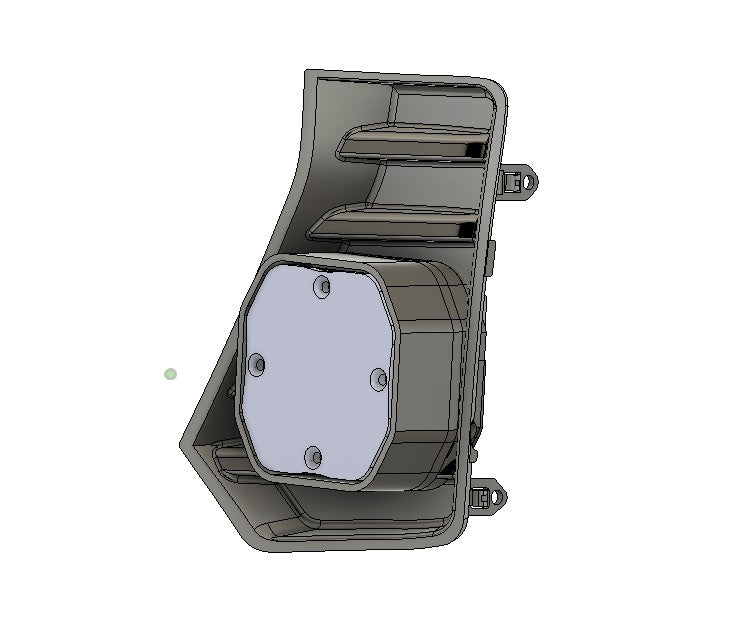 +2024 Tacoma Baja Designs Squadron 2.0 Led vent cover (ASA Matte Black)