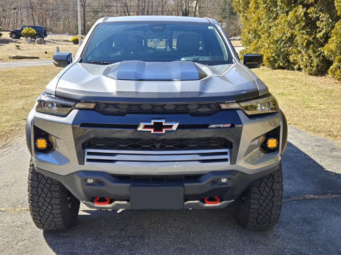 Conversión de faros antiniebla Colorado ZR2 2023 + Auxbeam XP Ultra Combo 9600 LM (negro mate)