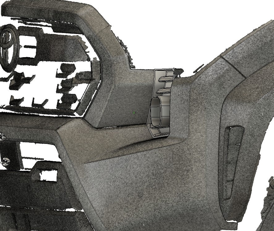 Cubierta de ventilación LED para Tacoma +2024 (negro mate ASA) + par de luces auxiliares LED Squadron Pro Black