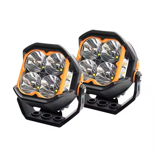 LIGHTFOX 5 Inch Combo Beam 90w Led Pod Light LED Work Light 4x4 Led Spot Light