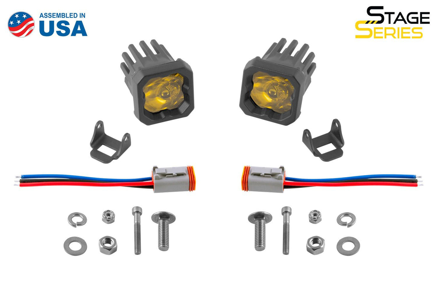+2024 Tacoma DD SSC1 Cubierta de ventilación LED (negro mate) + Diode Dynamics SSC1 Sport