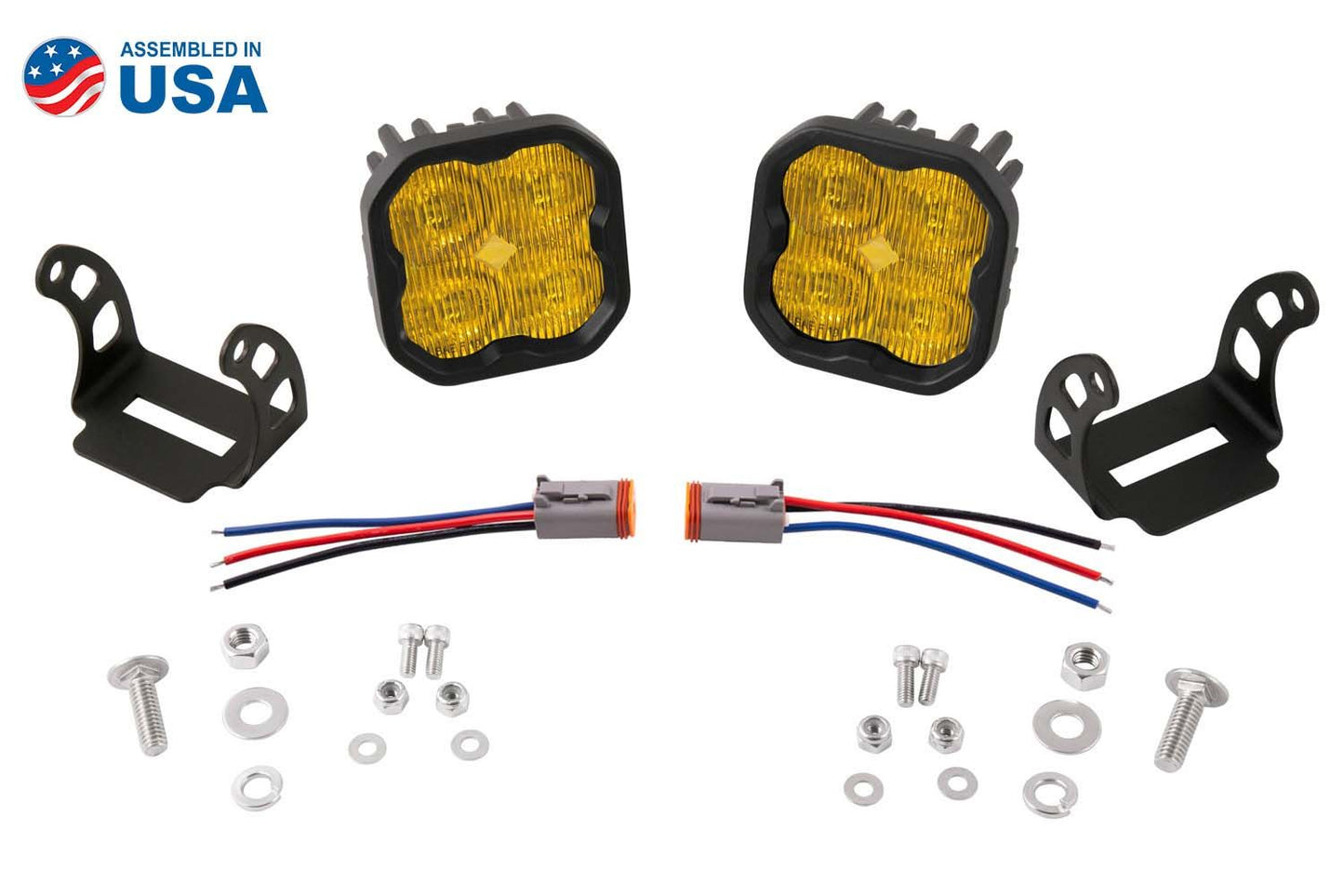 Cubierta de ventilación LED para Tacoma DD SS3 2024 (negro mate) + par de luces LED deportivas DD SS3