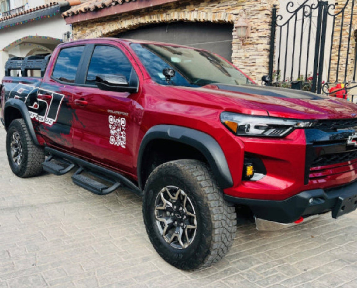 Conversión de faros antiniebla Colorado ZR2 2023 + Auxbeam XP Ultra Combo 9600 LM (negro mate)