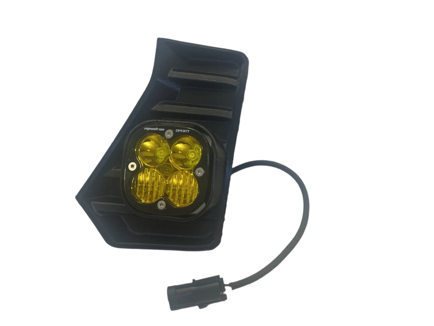 Cubierta de ventilación LED para Tacoma +2024 (negro mate ASA) + par de luces auxiliares LED Squadron Pro Black