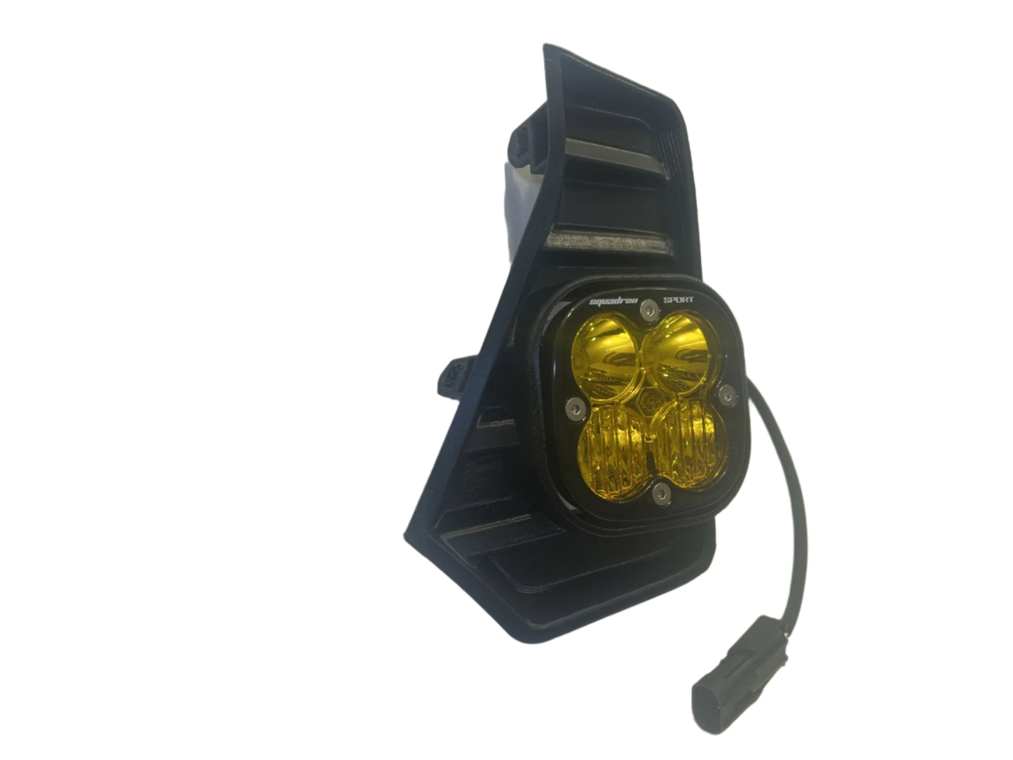 Cubierta de ventilación LED para Tacoma +2024 (negro mate ASA) + par de luces auxiliares LED Squadron Pro Black