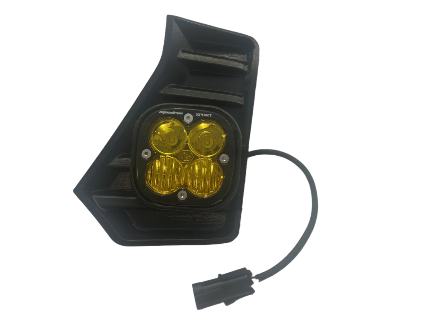 Cubierta de ventilación LED para Tacoma +2024 (negro mate ASA) + par de luces auxiliares LED Squadron Pro Black