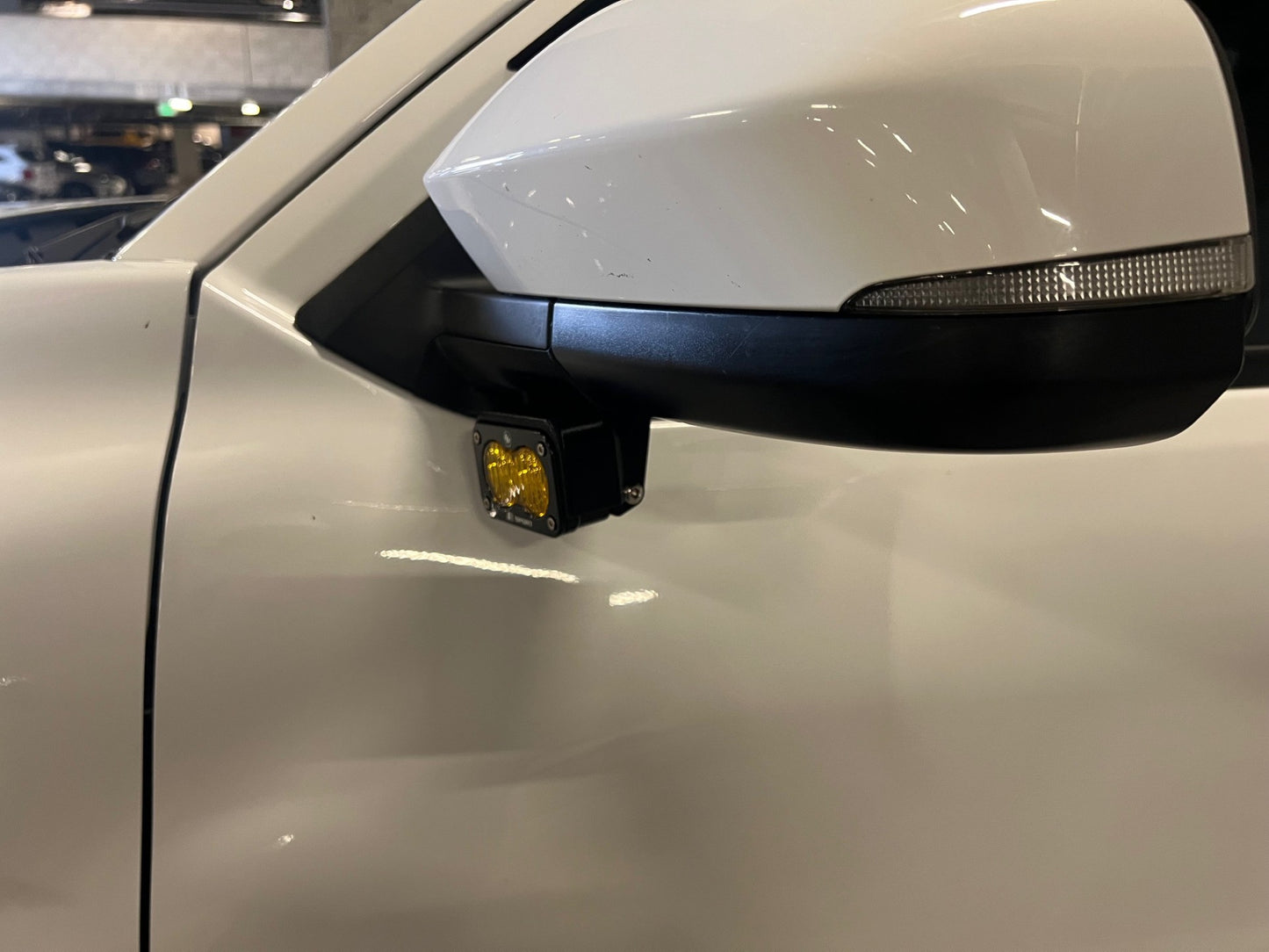 +2024 Tacoma Mirror ditch light Baja Designs S2