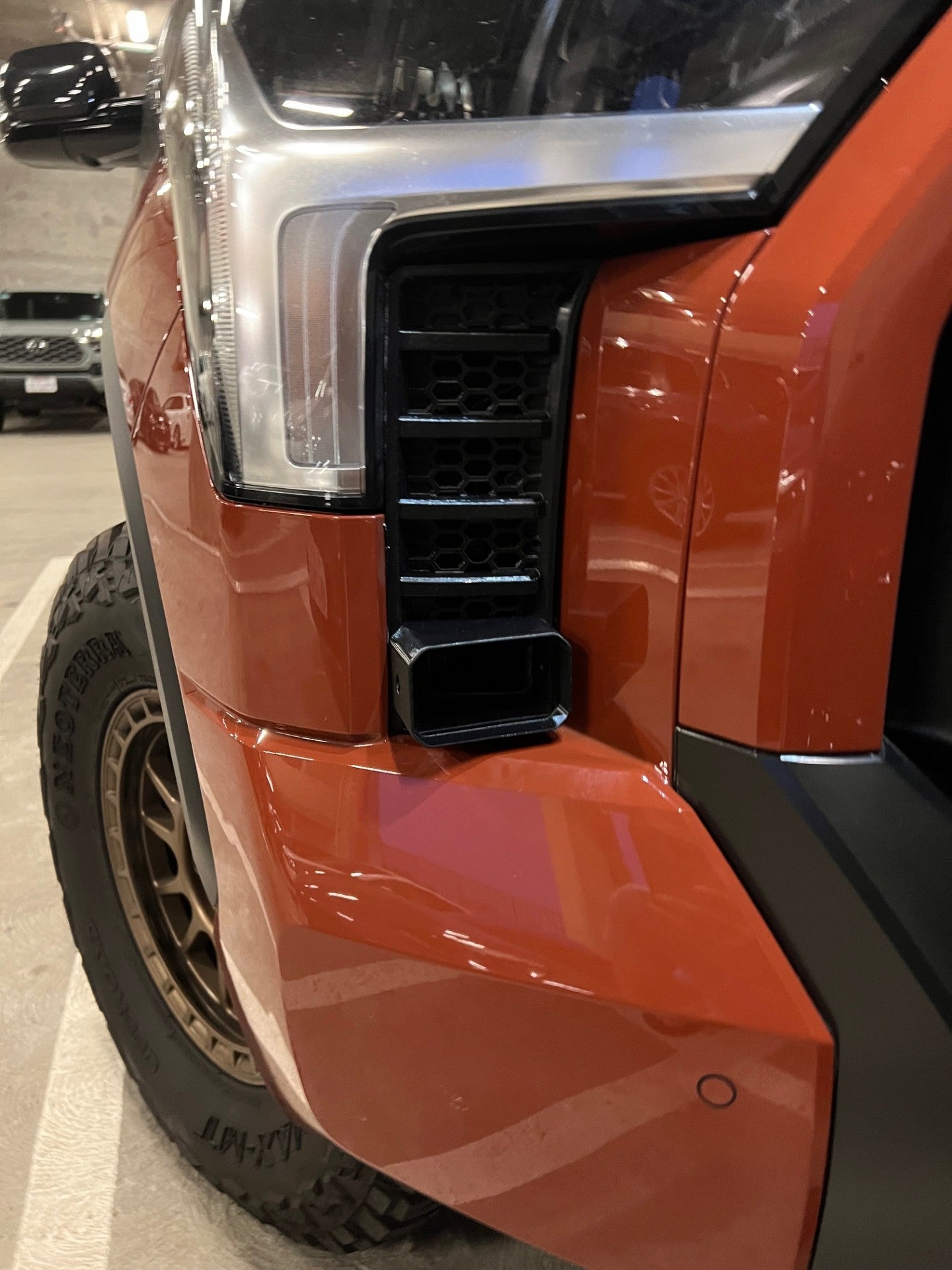 Cubierta de ventilación LED para Toyota Tundra 2022 (negro mate ASA) Baja Designs S1