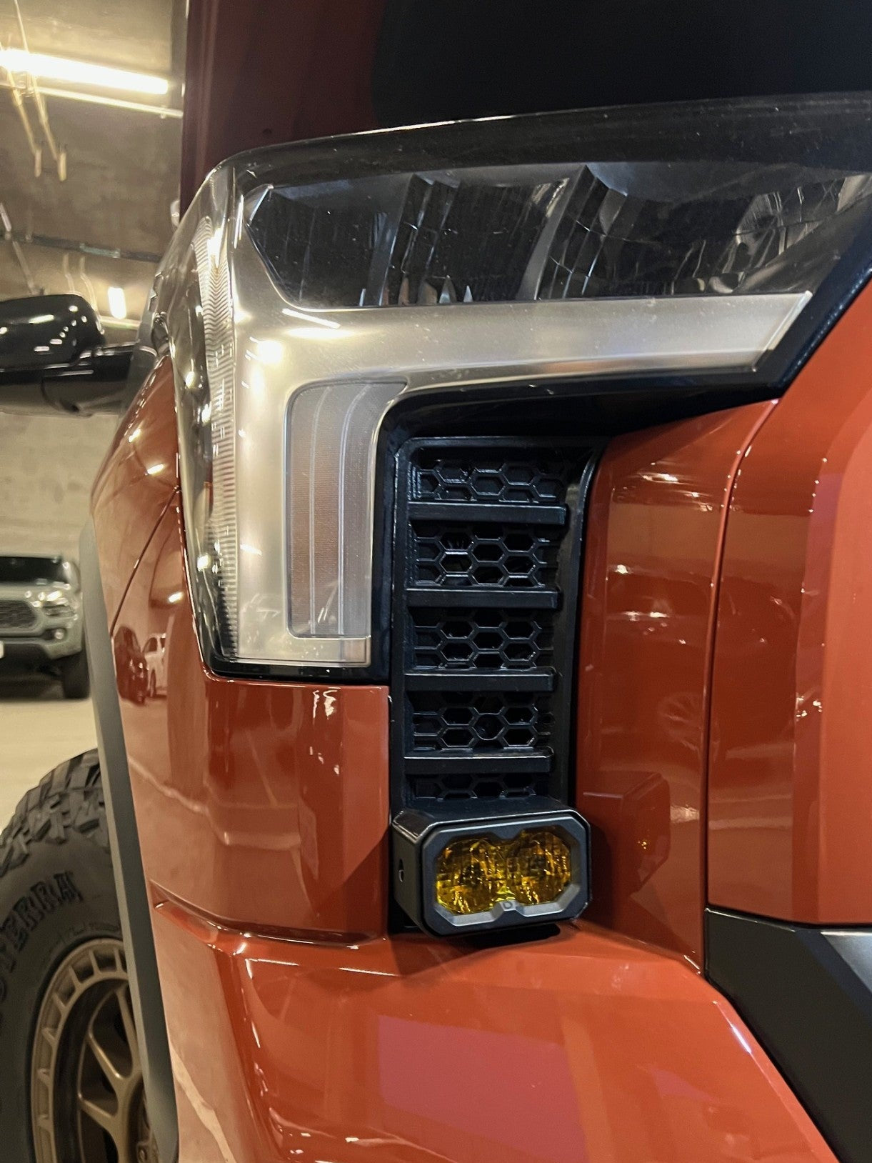Cubierta de ventilación LED para Toyota Tundra 2022 (negro mate ASA) Baja Designs S1