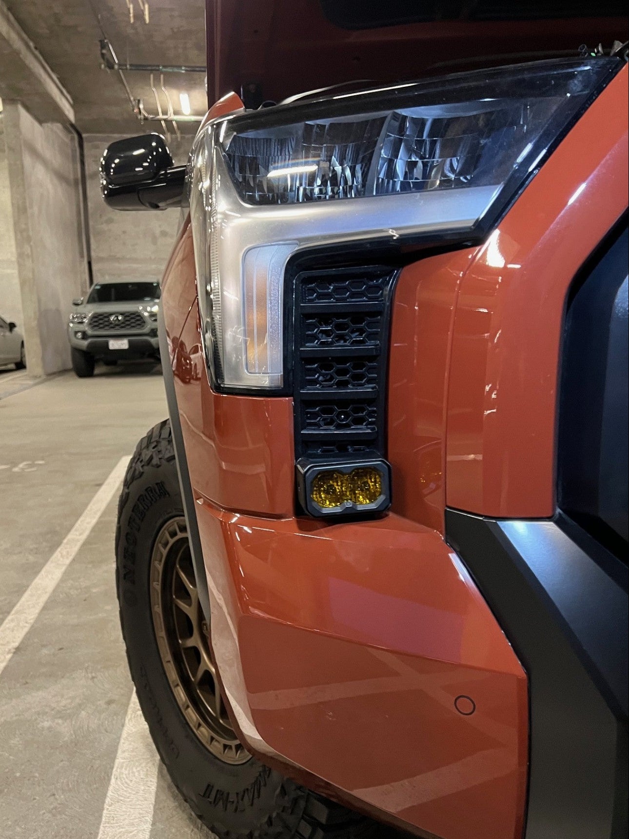 Cubierta de ventilación LED para Toyota Tundra 2022 (negro mate ASA) Baja Designs S1