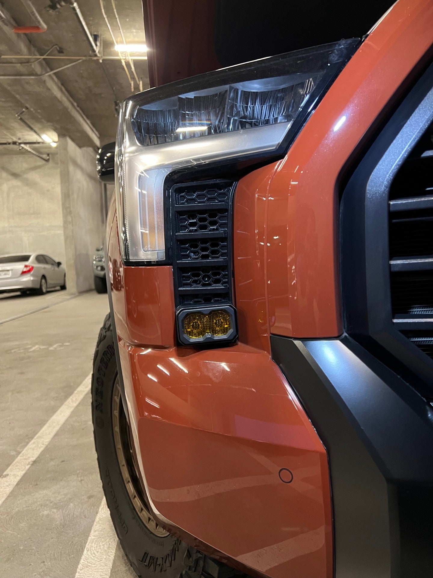 Cubierta de ventilación LED para Toyota Tundra 2022 (negro mate ASA) Baja Designs S1
