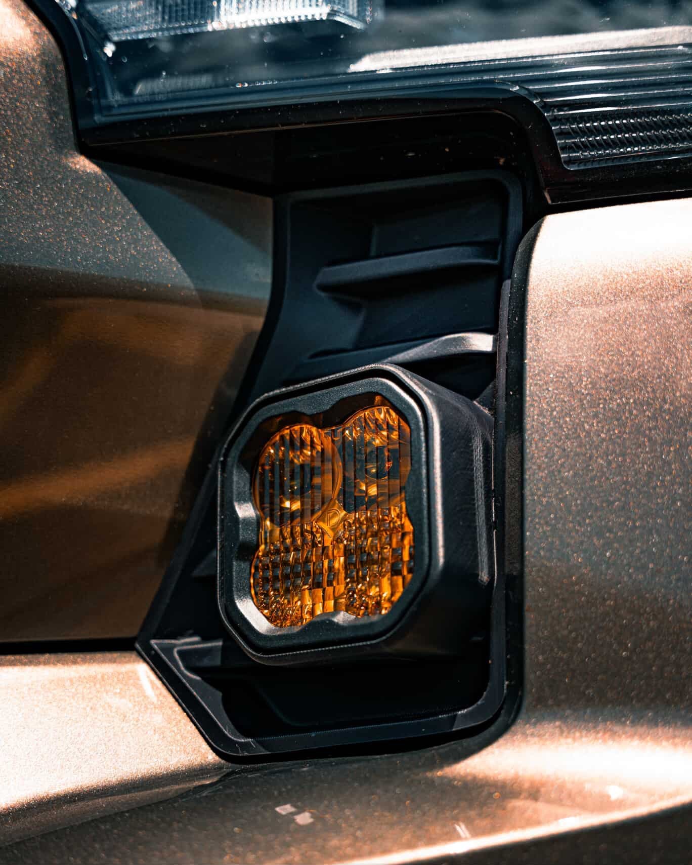 Cubierta de ventilación LED para Tacoma DD SS3 +2024 (negro mate ASA)