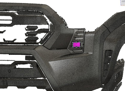 Cubierta de ventilación LED para Tacoma DD SSC1 +2024 (negro mate)