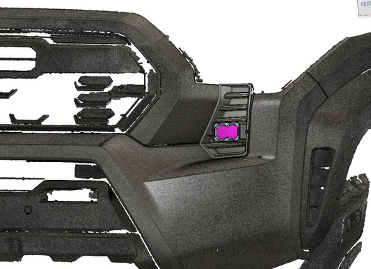 +2024 Tacoma DD C2.0 Led vent cover (Matte Black)
