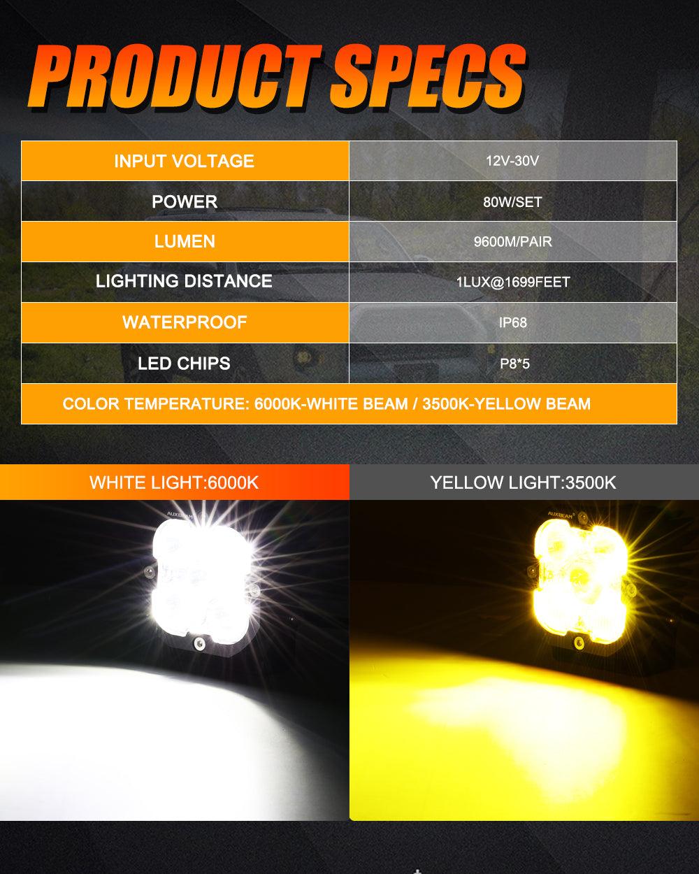 Kit de conversión de luces antiniebla para Tacoma 2012-2022 (LED combinado) 