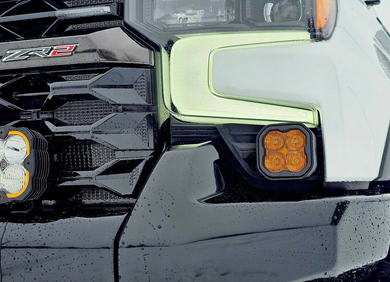 Cubierta de ventilación LED para Toyota Tundra 2022 (negro mate ASA) Baja Designs S1