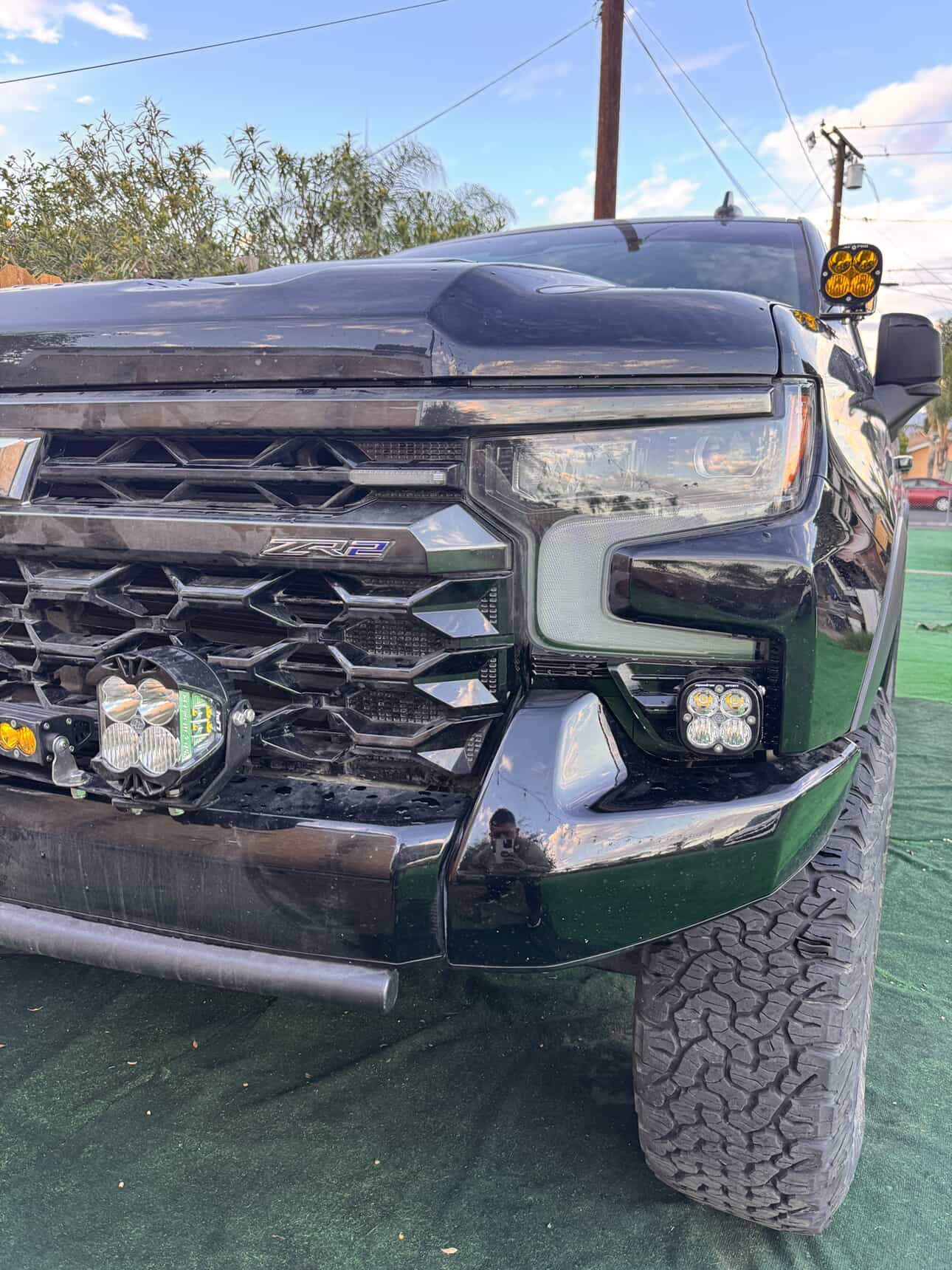 Cubierta de ventilación LED para Toyota Tundra 2022 (negro mate ASA) Baja Designs S1
