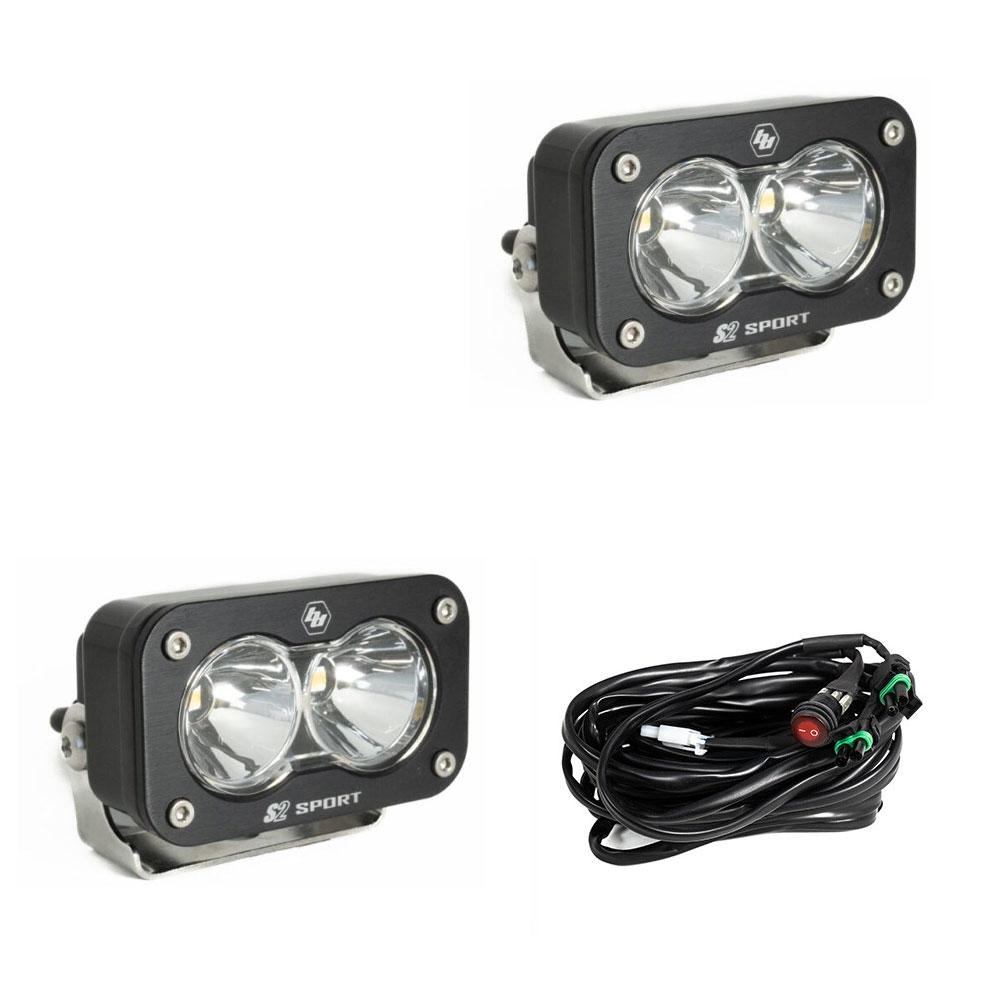 +2024 Colorado/Canyon Espejo luz de zanja + Baja Designs S2 Sport