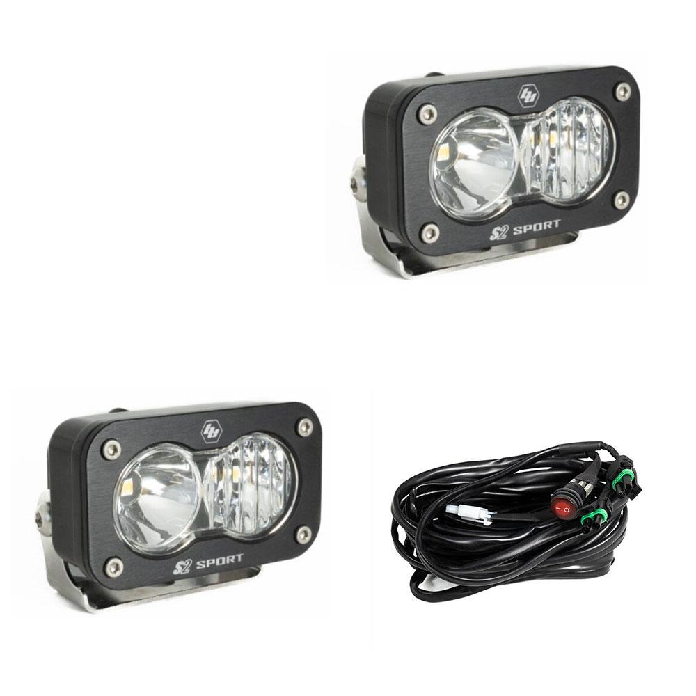 +2024 Colorado/Canyon Espejo luz de zanja + Baja Designs S2 Sport