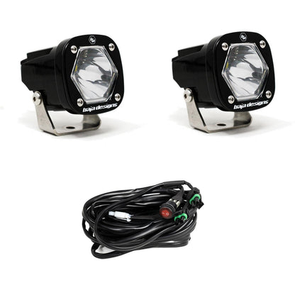 Cubierta de ventilación LED para Toyota Tundra 2022 (negro mate ASA) Baja Designs S1 Double