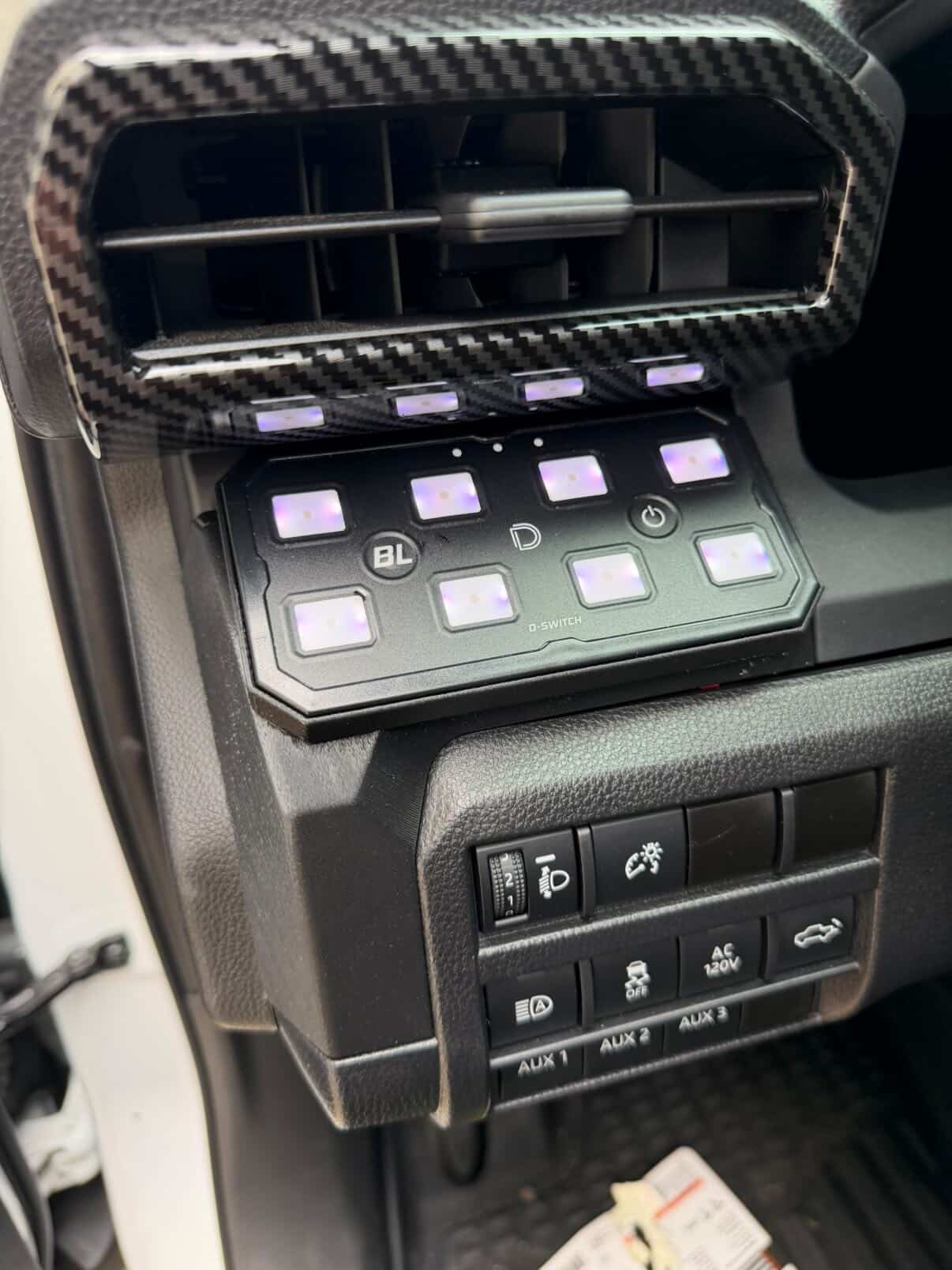 +2024 Tacoma/4Runner Switch panel mount + Diode Dynamics D-Switch