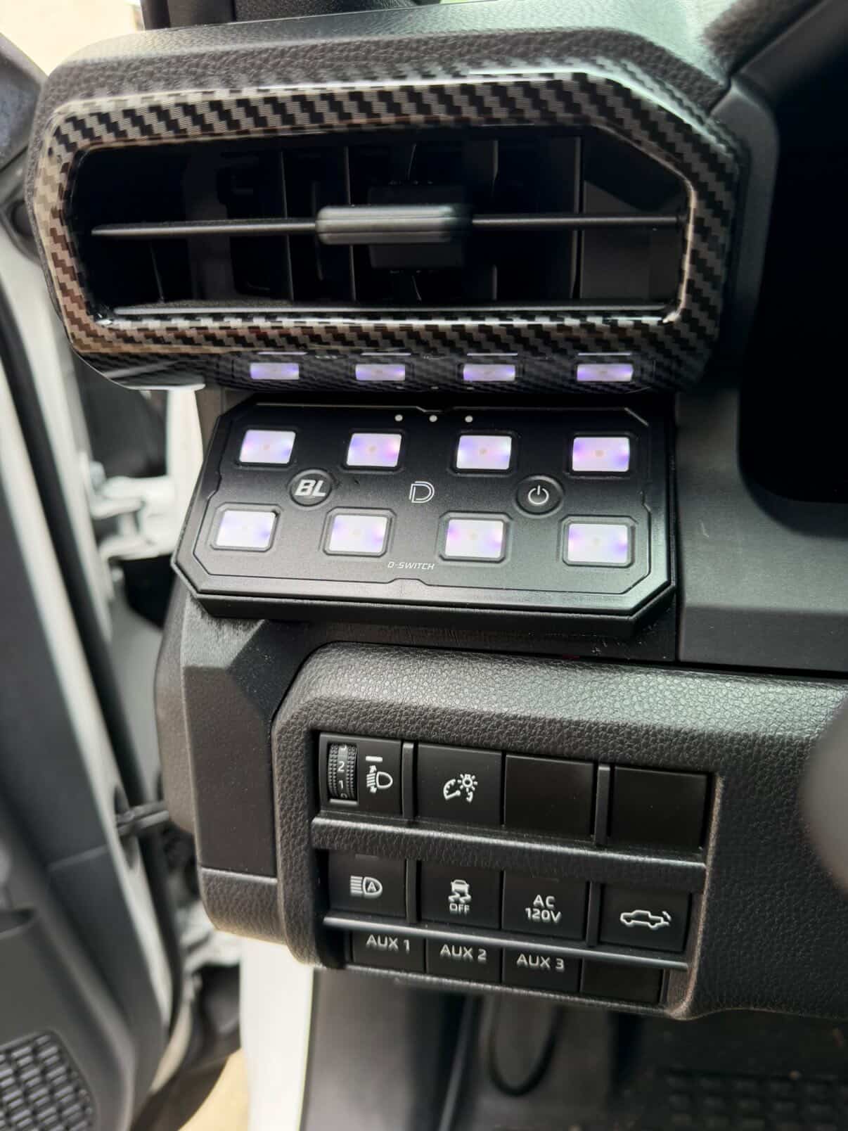 +2024 Tacoma/4Runner Switch panel mount + Diode Dynamics D-Switch