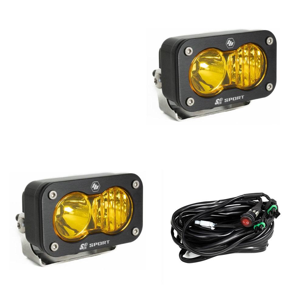 +2024 Colorado/Canyon Espejo luz de zanja + Baja Designs S2 Sport