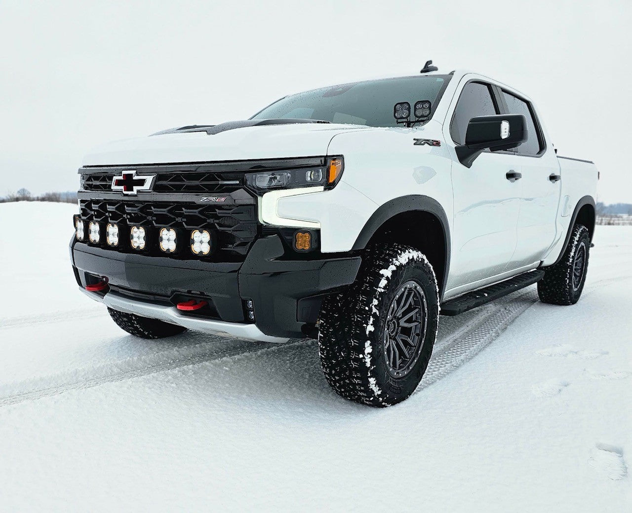 Cubierta de ventilación LED para Toyota Tundra 2022 (negro mate ASA) Baja Designs S1