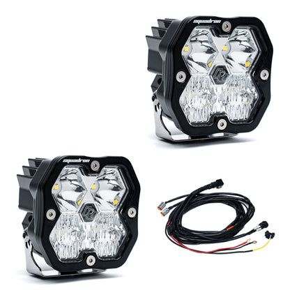 +2024 Colorado LT/TrailBoss vent cover (ASA Matte Black) + Squadron Sport 2.0 Black LED Auxiliary Light Pod Pair