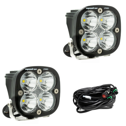 Cubierta de ventilación LED para Tacoma +2024 (negro mate ASA) + par de luces auxiliares LED Squadron Pro Black 