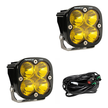 Cubierta de ventilación LED para Tacoma +2024 (negro mate ASA) + par de luces auxiliares LED Squadron Pro Black 