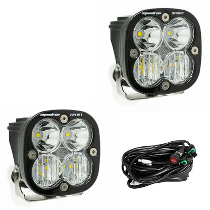 +2023 Colorado ZR2 Foglight conversion (Matte Black) + Squadron Sport Black LED Auxiliary Light Pod Pair