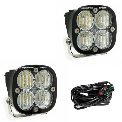 +2023 Colorado ZR2 Foglight conversion (Matte Black) + Squadron Sport Black LED Auxiliary Light Pod Pair
