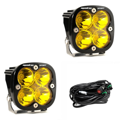 +2023 Colorado ZR2 Foglight conversion (Matte Black) + Squadron Sport Black LED Auxiliary Light Pod Pair