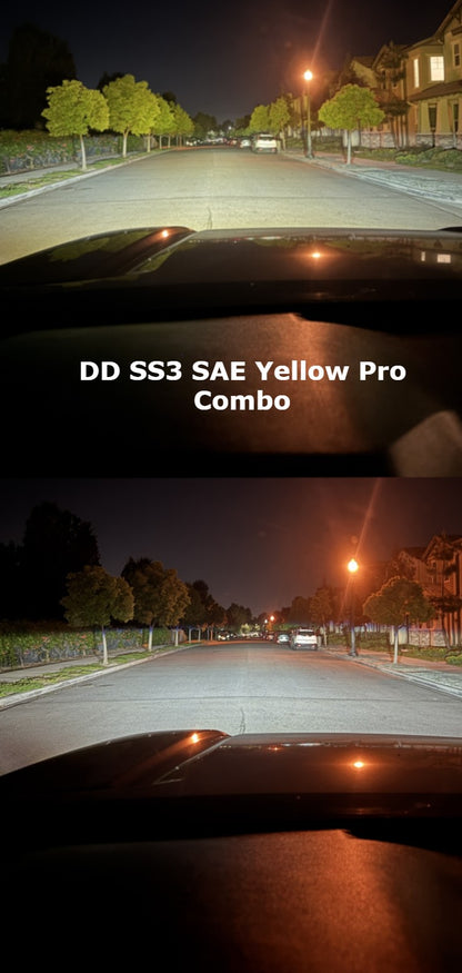 Cubierta de ventilación LED para Tacoma DD SS3 2024 (negro mate) + par de luces LED deportivas DD SS3