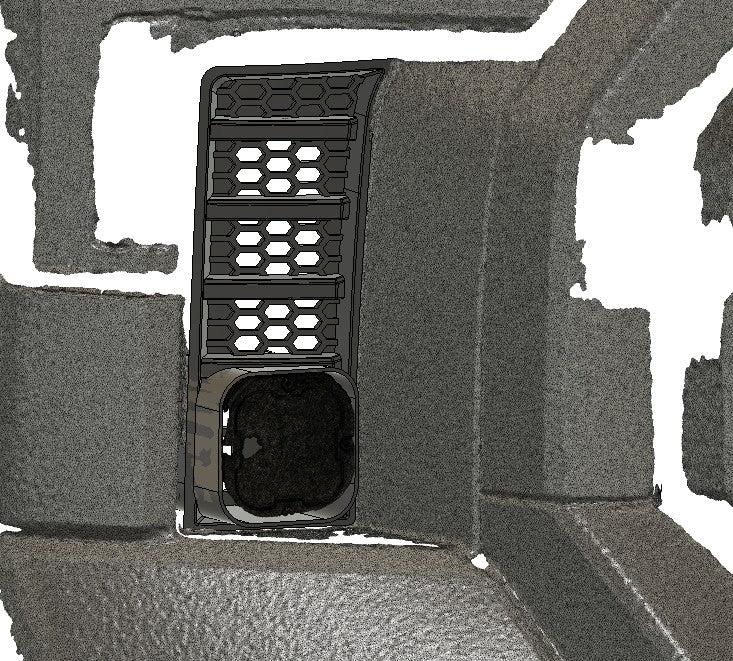 Cubierta de ventilación LED para Toyota Tundra 2022 (negro mate ASA) Baja Designs S1 Double