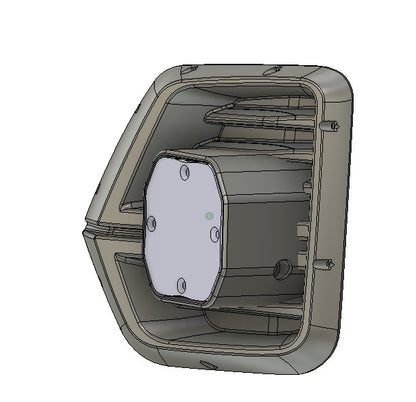 Cubierta de ventilación para Colorado LT/TrailBoss 2024 (negro mate ASA) + par de luces auxiliares LED Squadron Pro Black 