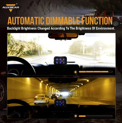 +2024 Colorado interior A/C vent mount + 6 Switch Gang Auxbeam